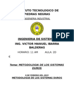 Metodologia de Los Sistemas Duros en La Ingenieria