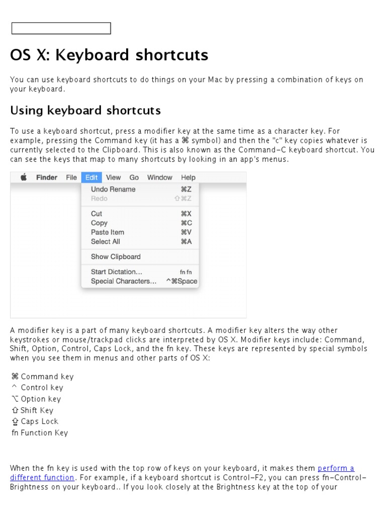 KEYBOARD SHORTCUTSKeyboard Shortcuts PDF Computer Keyboard Keyboard Shortcut