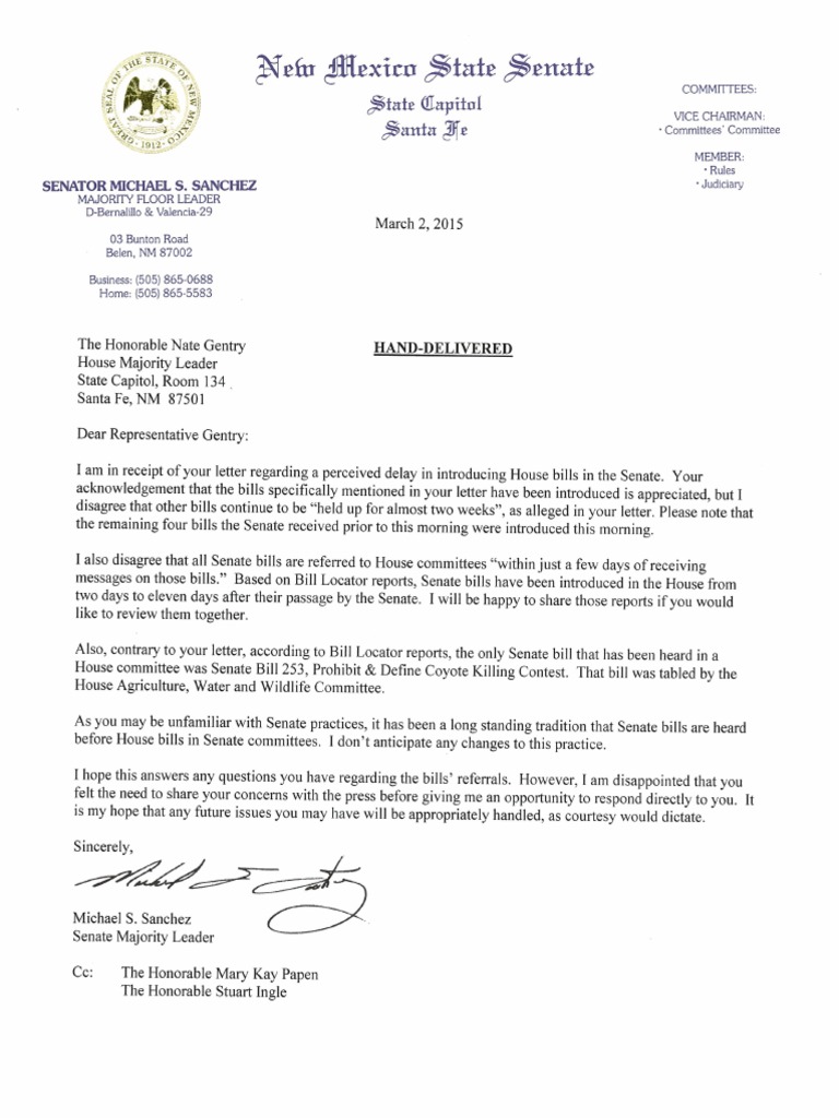 Sanchez Letter PDF | PDF