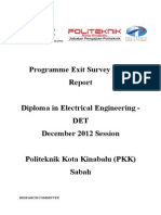 Report Exit Survey DIS 2012 DET