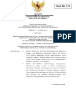 Permenpan No 052 Tahun 2014 TTG Zonaintegrasi