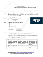 12 Physics Electromagnetic Induction and Alternating Current Test 01 Answer 7y9d