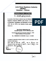 Licenses Issued by NEPRA to Independent Power Producers of Pakistan