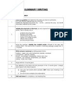 Summary Writing (Drilling Exercise)