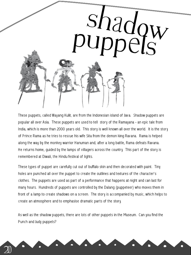 Shadow Puppets PDF Rama Sita