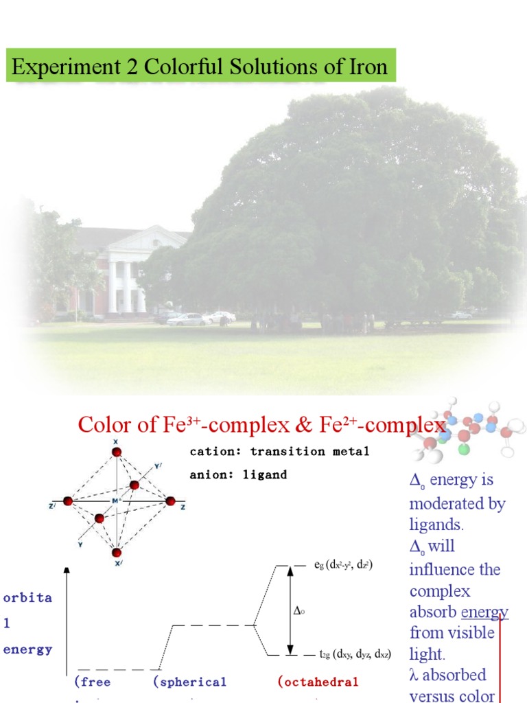 Color Changes in Iron Complexes | PDF | Acid | Iron