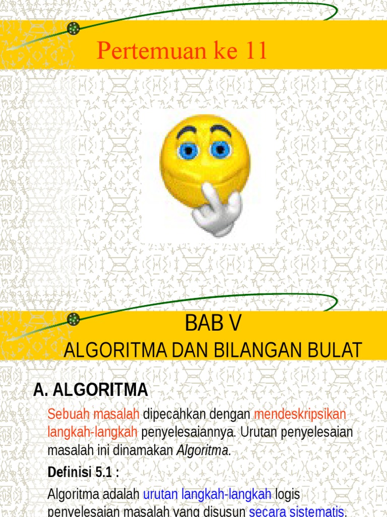 Algoritma Dan Bilangan Bulat Matematika Diskrit