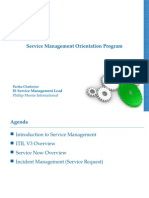 Service Management Orientation Program
