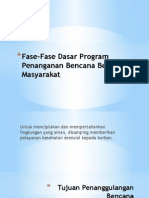 Fase-Fase Dasar Program Penanganan Bencana Berbasis Masyarakat