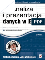 Analiza I Prezentacja Danych W Microsoft Excel Vademecum Walkenbacha Michael Alexander John Walkenbach