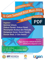 Poster Ugen Summit Fest Musi 2014