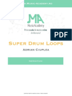 Instructiuni Super Drum Loops