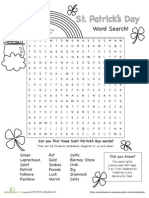 ST Patrick Wordsearch 1