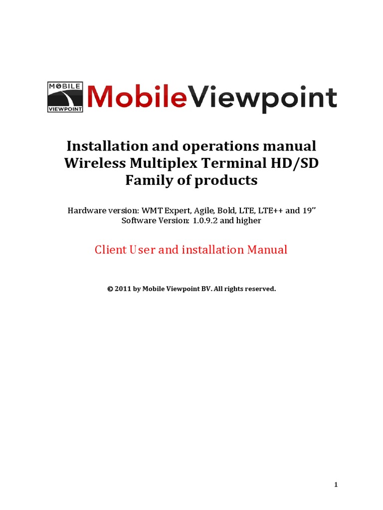 WMT User Manual 6.0 PDF Electrical Connector Hdmi