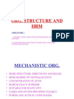 Org. Structure and HRM