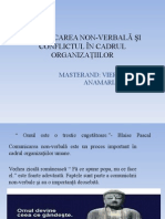 Comunicarea Non-Verbală Şi Conflictul În Cadrul Organizaţiilor