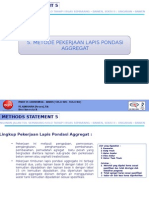 Metode Pekerjaan Lapis Pondasi Aggregat - Paket VI (Tol Semarang - Solo Tahap I)