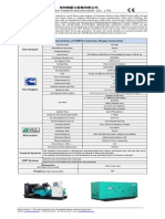 Tech Specs of 50kva Cummins Biogas Generator-141103