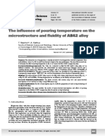 Rzychon - Kielbus - The Influence of Pouring Temperature On The Microstructure and Fluidity of AE42 Alloy