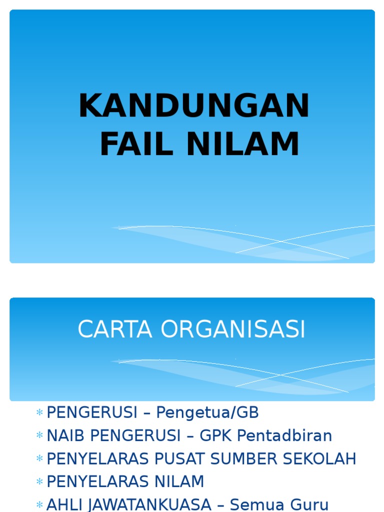 Kandungan Fail NILAM | PDF