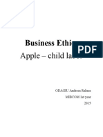 Business Ethics: Apple - Child Labor