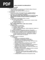 Súmula de Direito Da Obrigações IV