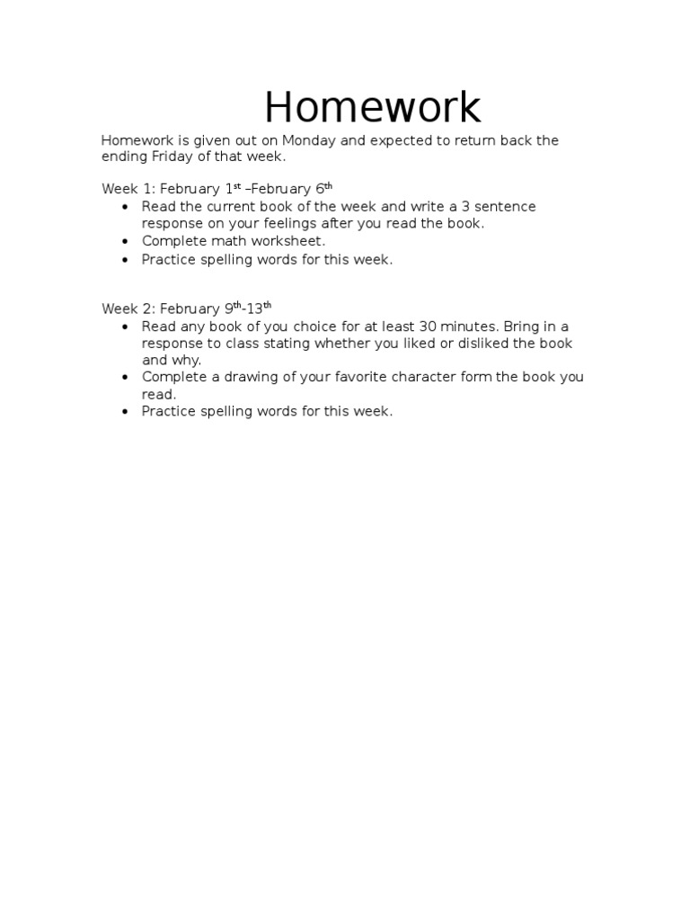 Homework | PDF