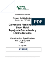 C-CS - 20 - 011 - Galvanized Flashing & Sheet Metal Rev - 0