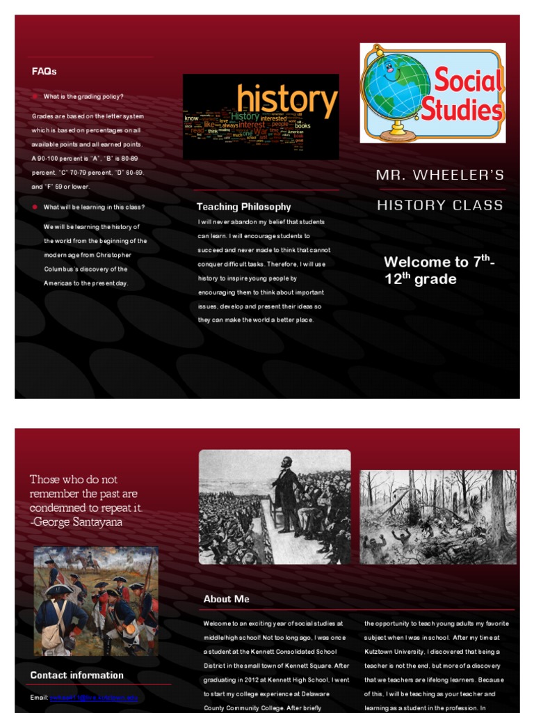 Mr. Wheeler's History Class Overview | PDF