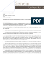 Carta Abierta a Rector UP