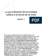 Gentrificación, segregación y regreso a la ciudad construída