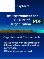 The Environment and Culture of Organizations