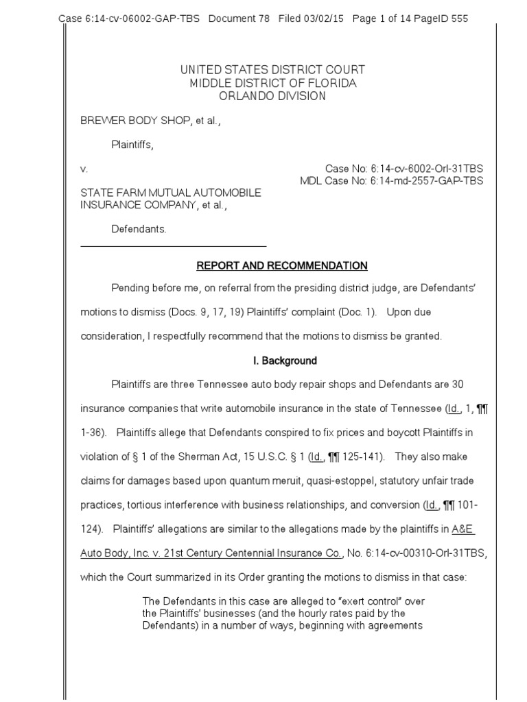 614cv06002GAPTBS (Doc. 78) (Brewer) Download Free PDF Tortious