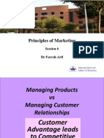 Principles of Marketing - Managing Products vs Customer Relationships