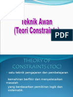 Teknik Awan Tecnique of Constraints TOC