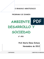 Ambiente Desarrollo y Sociedad 6 Ano