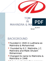 TQM IN Mahindra & Mahindra: - by Amit Bansal
