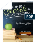 Top 10 Secrets To Great Teaching