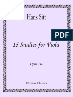 Hans Sitt 15 Viola Op.116