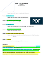 Short Answer Formula Online