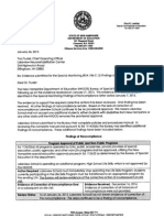 N.H. DOE Letter on Findings of Noncompliance 1/26/2015