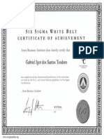 Six Sigma Certification PDF