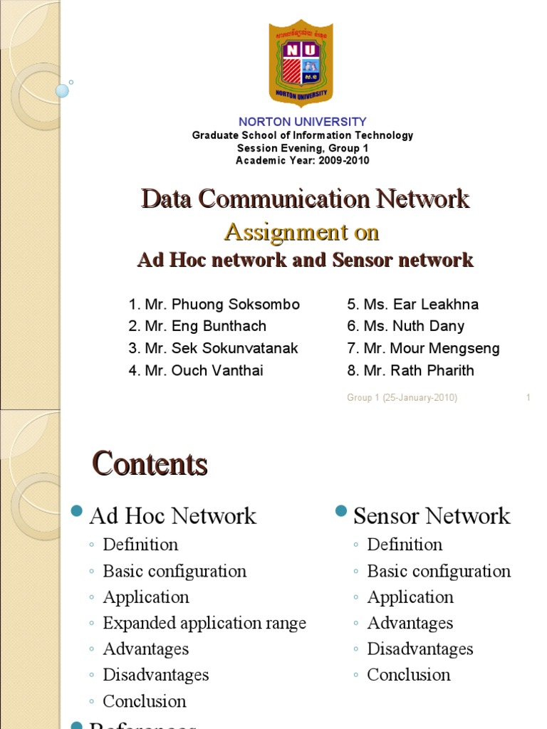 Ad Hoc and Sensor Networks Overview | PDF | Wireless Ad Hoc Network ...