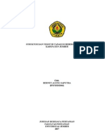 Struktur dan Tekstur Tanah Dibeberapa Wilayah Kabupaten Jember