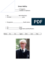 Draco Malfoy's Fact File