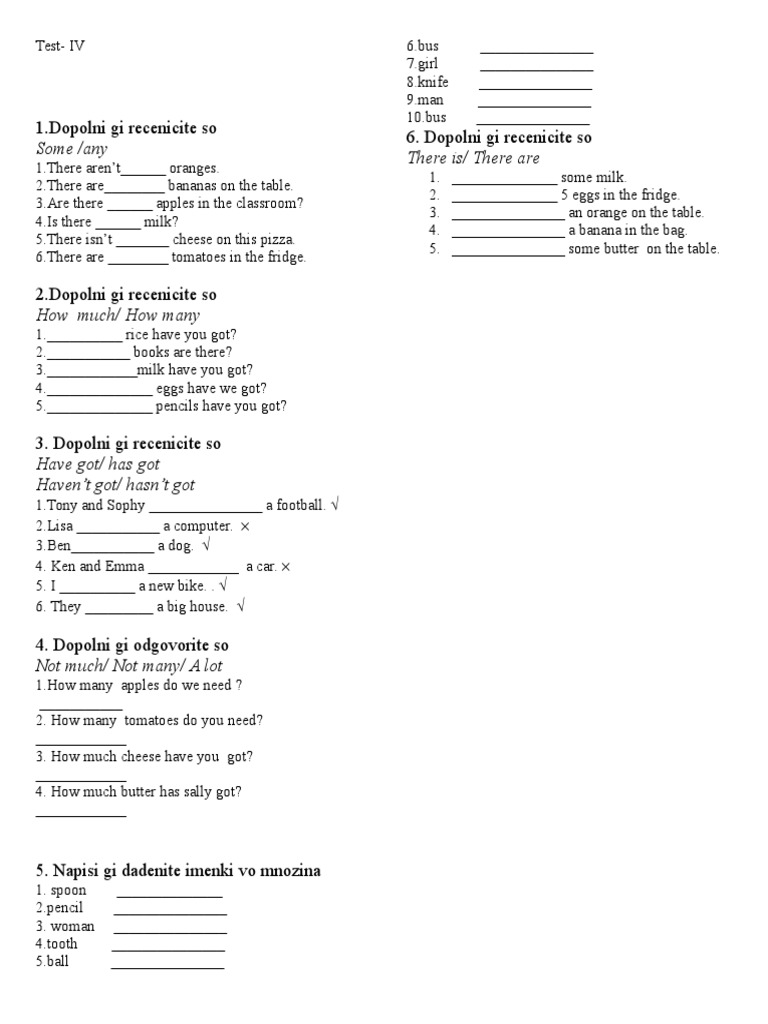 Test IV | PDF