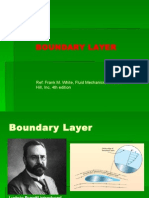 Boundary Layer: Ref: Frank M. White, Fluid Mechanics, Mcgraw-Hill, Inc, 4Th Edition