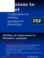 Extensions To Mendel: Complexities in Relating Genotype To Phenotype