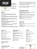 Download Nourish Cafe Opening Menu by Allie Pape SN257584725 doc pdf