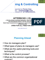 Planing and Controlling